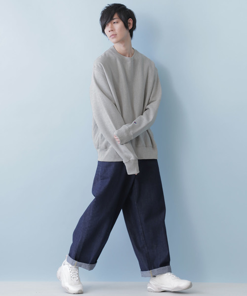 Champion(チャンピオン)の「【champion】チャンピオン 12oz リバースウィーブクルーネックスウェット トレーナー(スウェット・メンズ・ブラック/ダークグリーン/ネイビー/グレー/ワイン・M/L/XL)」の9枚目の写真