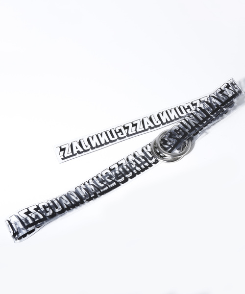 MYne（マイン）の「【MYne】JASS GUNN clear belt（ベルト・メンズ・ホワイト/ブラック・FREE）」の2枚目の写真