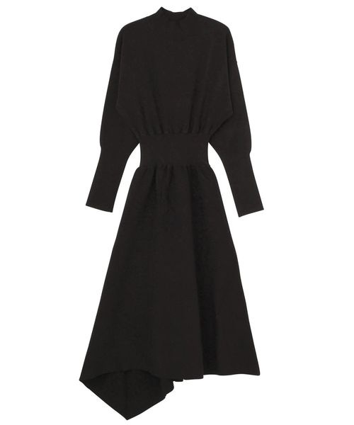 LAGUNAMOON（ラグナムーン）の「イレギュラーヘムニットワンピース（ワンピース・レディース・ブラック/ベージュ/イエロー/グリーン・SMALL/MEDIUM）」の2枚目の写真