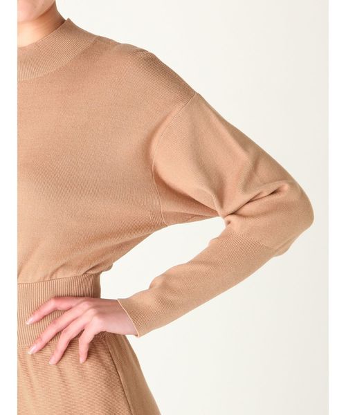 LAGUNAMOON（ラグナムーン）の「イレギュラーヘムニットワンピース（ワンピース・レディース・ブラック/ベージュ/イエロー/グリーン・SMALL/MEDIUM）」の10枚目の写真