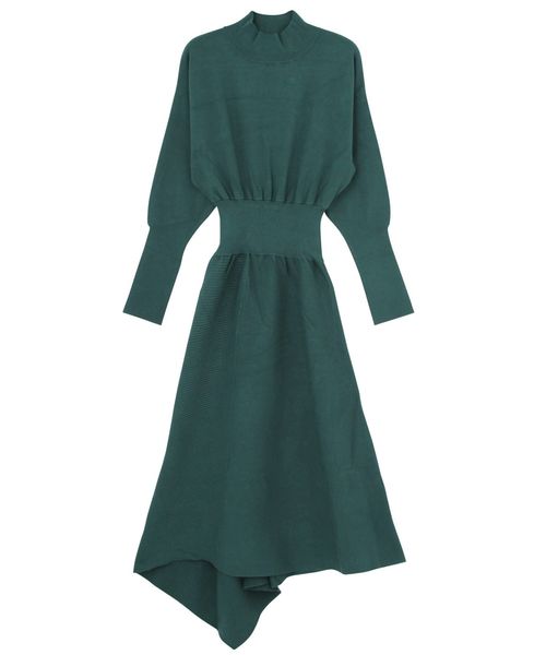 LAGUNAMOON（ラグナムーン）の「イレギュラーヘムニットワンピース（ワンピース・レディース・ブラック/ベージュ/イエロー/グリーン・SMALL/MEDIUM）」の19枚目の写真