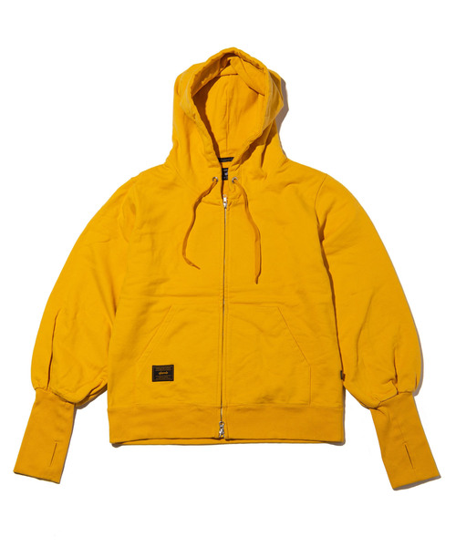 glamb（グラム）の「Viola zip hoodie / ヴィオラジップフーディ（パーカー・メンズ・イエロー/グレー/ブラック・3/4/1/2/0）」の5枚目の写真