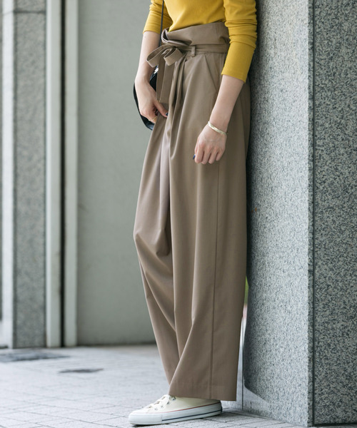 ひとクセがおしゃれ きれいめワイドパンツで大人のゆるコーデ11選 Zozotown