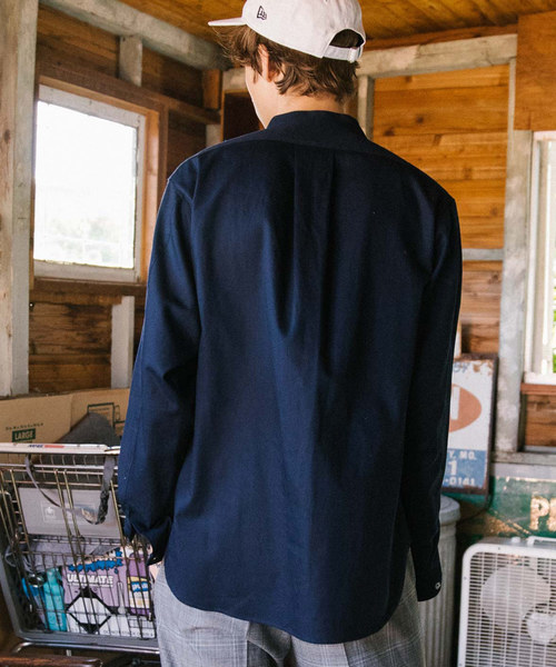 LIDNM（リドム）の「LIDNM リドム / バンドカラーOXシャツ / L18AW-183（シャツ/ブラウス・メンズ・ホワイト/ネイビー・SMALL/MEDIUM/LARGE）」の11枚目の写真