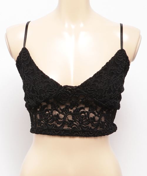 AMBIENT(アンビエント)の「レースインナービスチェ(キャミソール・レディース・ホワイト/ブラック/グリーン・FREE)」の2枚目の写真