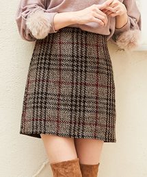 チェック柄タイトミニスカート＊レディース/ボトムス[M2284]神戸レタス
