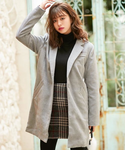 KOBE LETTUCE（コウベレタス）の「チェック柄タイトミニスカート＊レディース/ボトムス[M2284]神戸レタス（スカート・レディース・グレー系その他/ブラウン系その他/ベージュ系その他/グリーン系その他・FREE）」の10枚目の写真