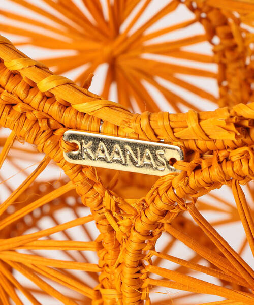 KAANAS(カーナス)の「KAANAS(カーナス)サークルハンドル かごバッグ(かごバッグ・レディース・イエロー/オフホワイト・FREE)」の7枚目の写真