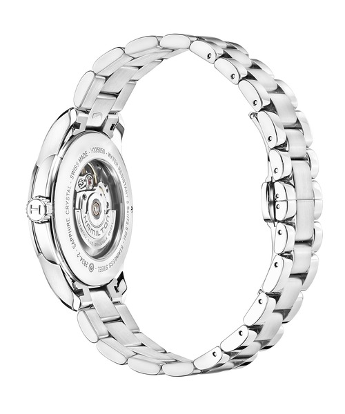 HAMILTON（ハミルトン）の「HAMILTON [ハミルトン] 腕時計 Jazzmaster （ジャズマスター） Day Date オート 自動巻き 40MM ブラック×シルバー（アナログ腕時計・メンズ・ブラック・FREE）」の3枚目の写真