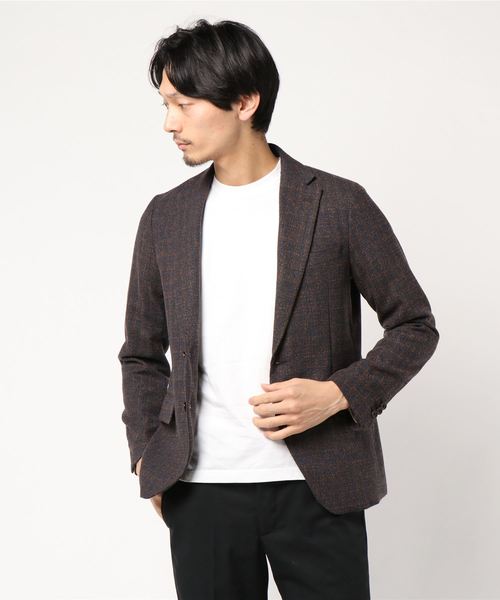 WILD LIFE TAILOR Adam et Rope'（ワイルドテーラーアダムエロペ　）の「【Wild Life Tailor】フランネーラジャケット（テーラードジャケット・メンズ・ダークブラウン・M）」の5枚目の写真