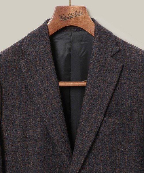 WILD LIFE TAILOR Adam et Rope'（ワイルドテーラーアダムエロペ　）の「【Wild Life Tailor】フランネーラジャケット（テーラードジャケット・メンズ・ダークブラウン・M）」の6枚目の写真