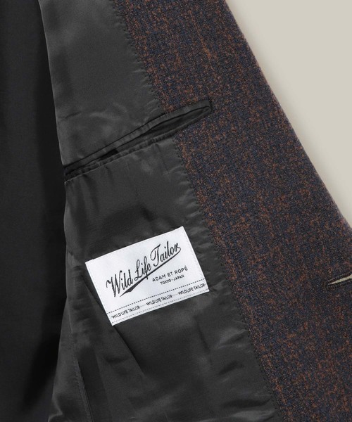 WILD LIFE TAILOR Adam et Rope'（ワイルドテーラーアダムエロペ　）の「【Wild Life Tailor】フランネーラジャケット（テーラードジャケット・メンズ・ダークブラウン・M）」の12枚目の写真