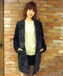 CIAOPANIC | 【Ciaopanic】迷彩バイカラーCOAT(ステンカラーコート)