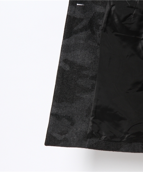 CIAOPANIC（チャオパニック）の「【Ciaopanic】迷彩バイカラーCOAT（ステンカラーコート・レディース・カーキ/グレー・FREE）」の10枚目の写真