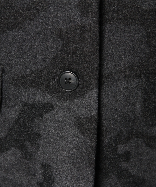 CIAOPANIC（チャオパニック）の「【Ciaopanic】迷彩バイカラーCOAT（ステンカラーコート・レディース・カーキ/グレー・FREE）」の11枚目の写真