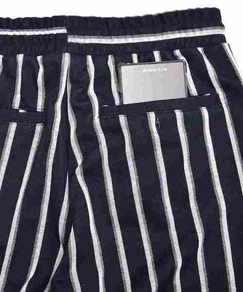 MinoriTY（マイノリティ）の「イージーテーパードストライプパンツ/ポンチ素材（その他パンツ・メンズ・ブラック/ネイビー/グレー/ブラック系その他/グレー系その他/ブルー系その他・M/L/XL）」の22枚目の写真