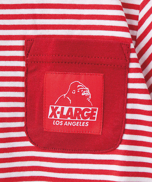 XLARGE KIDS(エクストララージキッズ)の「S/S STRIPE TEE(Tシャツ/カットソー・キッズ・ブラック/ブルー/レッド・5T/4T/2T/6T/7T)」の7枚目の写真