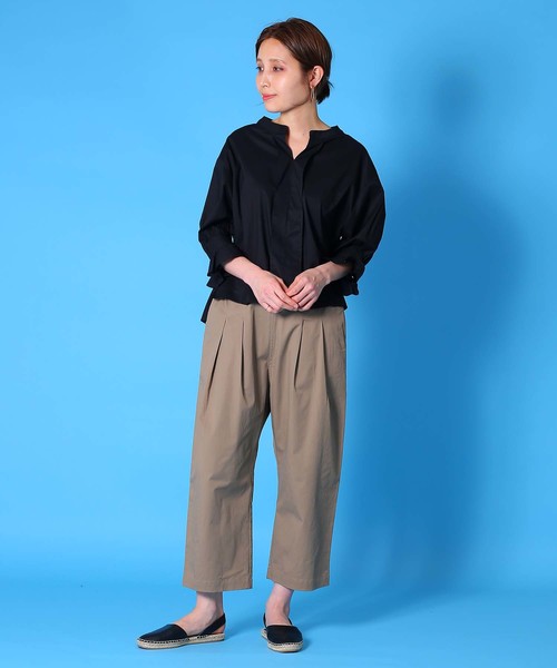 Kelen(ケレン)の「「KELEN / ケレン」 ペプラムスキッパーブラウス"Dear"(シャツ/ブラウス・レディース・ピンクベージュ/ブラック/オフホワイト/サックスブルー・M/S)」の21枚目の写真