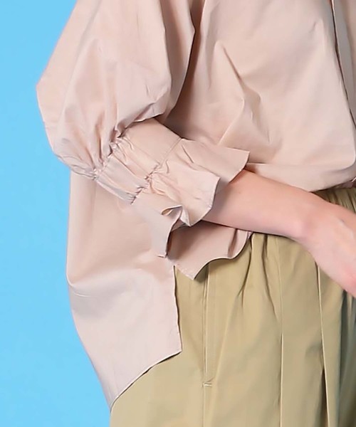 Kelen(ケレン)の「「KELEN / ケレン」 ペプラムスキッパーブラウス"Dear"(シャツ/ブラウス・レディース・ピンクベージュ/ブラック/オフホワイト/サックスブルー・M/S)」の14枚目の写真
