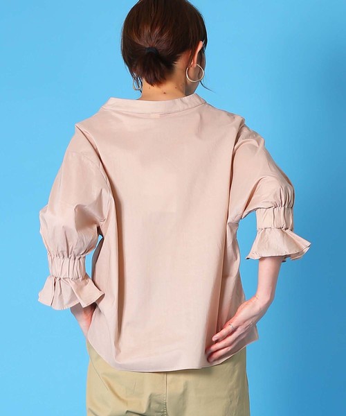 Kelen(ケレン)の「「KELEN / ケレン」 ペプラムスキッパーブラウス"Dear"(シャツ/ブラウス・レディース・ピンクベージュ/ブラック/オフホワイト/サックスブルー・M/S)」の12枚目の写真