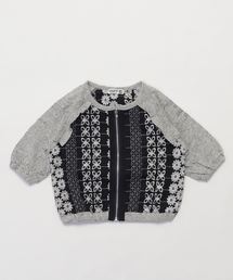 RAGMART | レースジップアップカーディガン 7分袖(カーディガン/ボレロ)