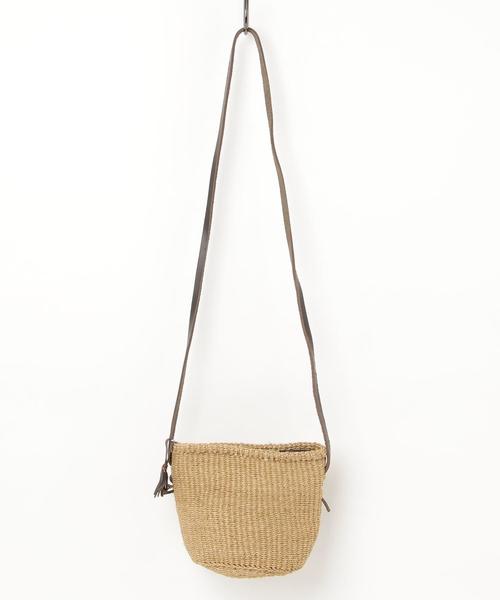 coen（コーエン）の「サイザルミニショルダーバッグ（ショルダーバッグ・レディース・ライム/ダークブラウン/ベージュ・FREE）」の4枚目の写真