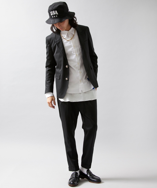 MONKEY TIME（モンキータイム）の「MT∴ TW イージー スラックス（スラックス・メンズ・ブラック/ダークグレー・MEDIUM/SMALL/LARGE）」の6枚目の写真