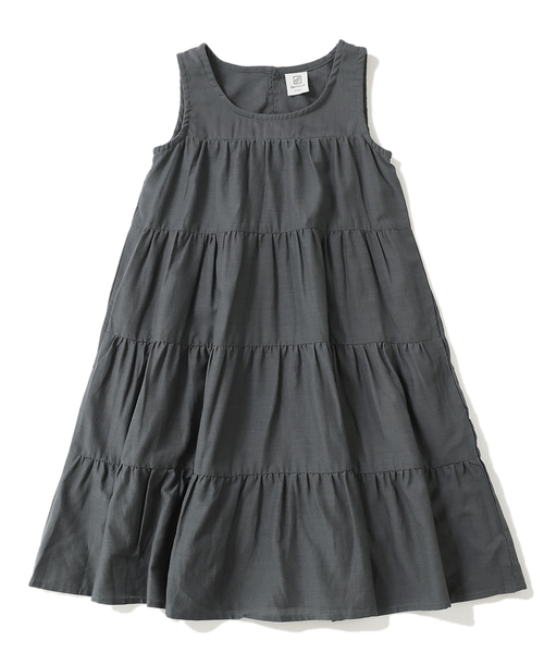 devirock（デビロック）の「ティアードワンピース（ワンピース・キッズ・チャコール/テラコッタ・110cm/100cm/120cm/130cm/140cm/150cm/160cm）」の4枚目の写真