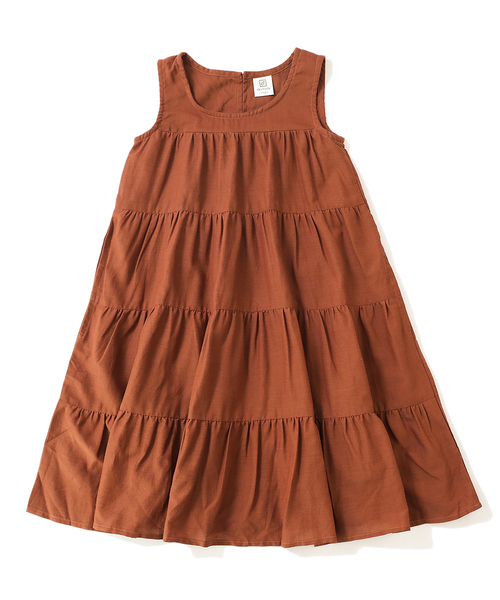 devirock（デビロック）の「ティアードワンピース（ワンピース・キッズ・チャコール/テラコッタ・110cm/100cm/120cm/130cm/140cm/150cm/160cm）」の13枚目の写真