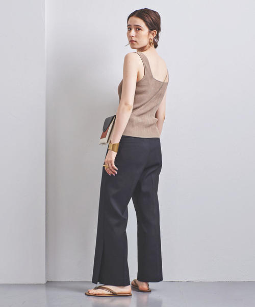 UNITED ARROWS(ユナイテッドアローズ)の「UBCB C/NY リブ キャミソール◆(キャミソール・レディース・ベージュ/ブラック・FREE)」の2枚目の写真