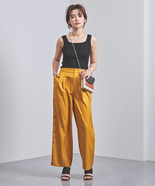 UNITED ARROWS(ユナイテッドアローズ)の「UBCB C/NY リブ キャミソール◆(キャミソール・レディース・ベージュ/ブラック・FREE)」の13枚目の写真