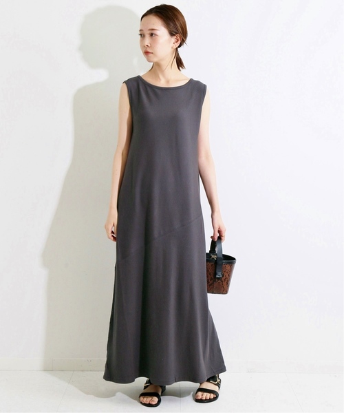IENA LA BOUCLE(イエナラブークル)の「IENA LA BOUCLE スーピマリブ ノースリーブワンピース◆(ワンピース・レディース・ブラック系その他・FREE)」の4枚目の写真