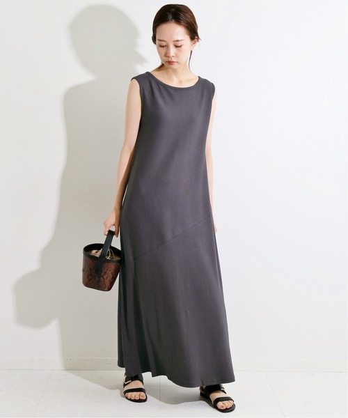 IENA LA BOUCLE(イエナラブークル)の「IENA LA BOUCLE スーピマリブ ノースリーブワンピース◆(ワンピース・レディース・ブラック系その他・FREE)」の7枚目の写真