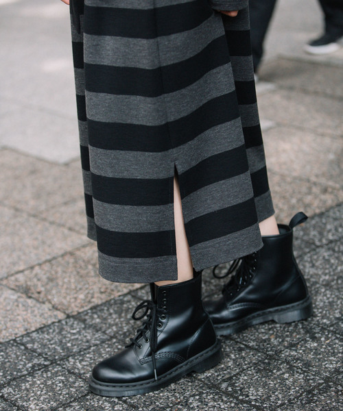 Munich(ミューニック)の「ストレッチポンチ ベルト付きワンピース(ワンピース・レディース・ブラック/チャコールグレー×ブラック/カーキ/キャメル・FREE)」の21枚目の写真