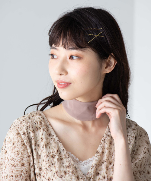 WEGO（ウィゴー）の「WEGO/シースルースカーフ（バンダナ/スカーフ・レディース・ブラウン/ベージュ・FREE）」の6枚目の写真