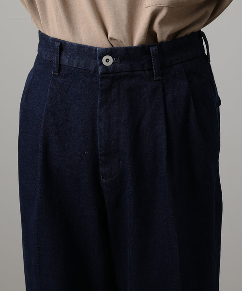 JUNRED（ジュンレッド）の「2タックリラックステーパードデニム（デニムパンツ・メンズ・ブラック/ブルー系その他4・S/M/L）」の7枚目の写真