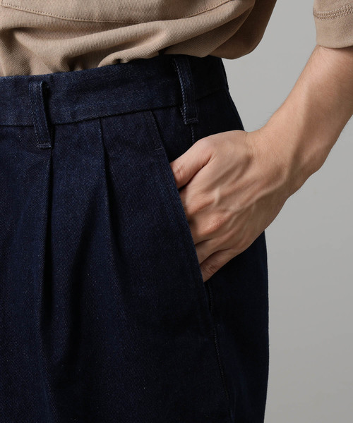 JUNRED（ジュンレッド）の「2タックリラックステーパードデニム（デニムパンツ・メンズ・ブラック/ブルー系その他4・S/M/L）」の8枚目の写真