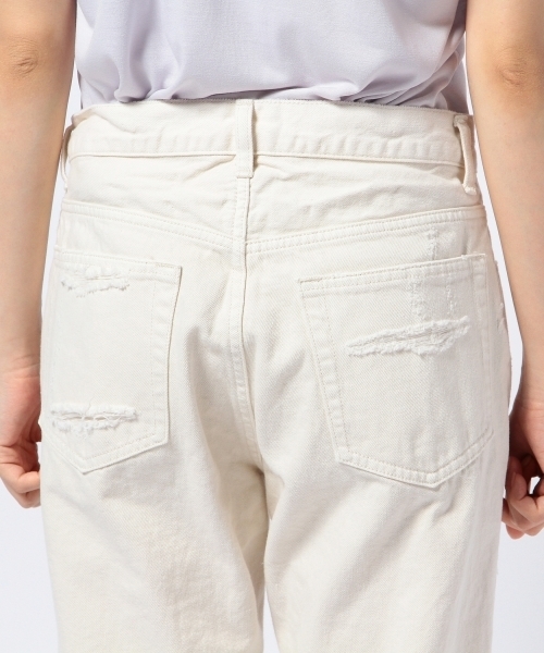 Another Edition（アナザーエディション）の「AE DAMAGE DNM 5POCⅡ ◆（デニムパンツ・レディース・オフホワイト/ライトブルー・SMALL/MEDIUM）」の4枚目の写真