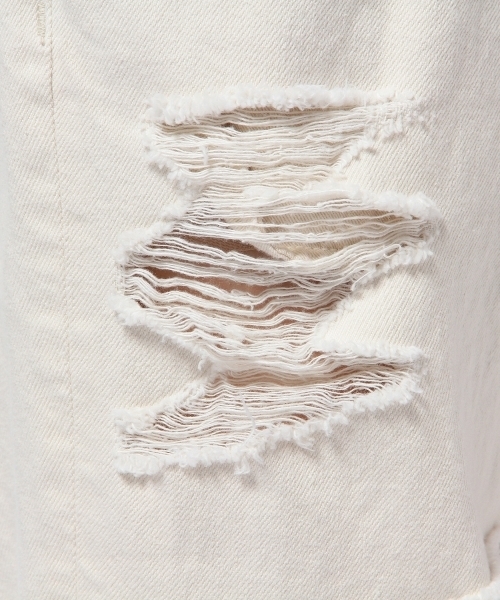 Another Edition（アナザーエディション）の「AE DAMAGE DNM 5POCⅡ ◆（デニムパンツ・レディース・オフホワイト/ライトブルー・SMALL/MEDIUM）」の12枚目の写真