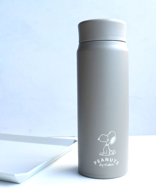 ステンレスロゴボトル PEANUTS ブルー 473ml スヌーピー