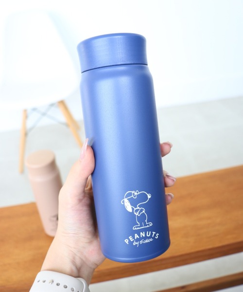 PEANUTS（ピーナッツ）の「〈PEANUTS/ピーナッツ〉SNOOPY STAINLESS BOTTLE/シンプル可愛いスヌーピーステンレスボトル（水筒・レディース・ホワイト/グレー/ベージュ/ネイビー・ONE SIZE）」の11枚目の写真