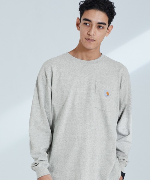 Carhartt�i�J�[�n�[�g�j�́ucarhartt �J�[�n�[�g Workwear Pocket Long-Sleeve T-Shirts �r�b�O�V���G�b�g ���� �|�P�b�gT�V���c�iT�V���c/�J�b�g�\�[�j�v�b�w�U�[�O���[