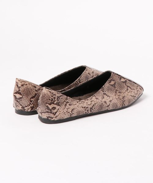 KOBE LETTUCE（コウベレタス）の「インナーファースクエアトゥ2wayバブーシュ（その他シューズ・レディース・ブラック/モカ/ブラウン系その他/ベージュ系その他/パイソン・LL/S/M/L）」の7枚目の写真