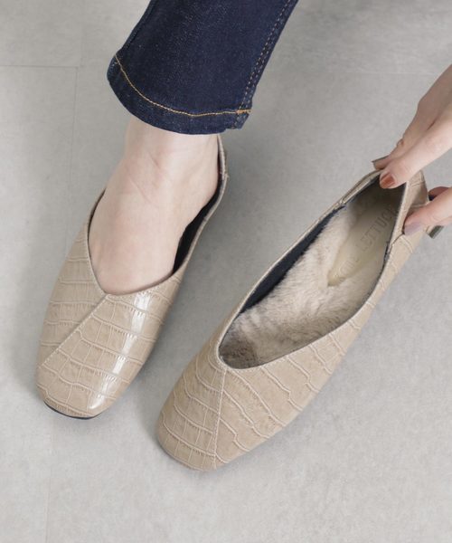 KOBE LETTUCE（コウベレタス）の「インナーファースクエアトゥ2wayバブーシュ（その他シューズ・レディース・ブラック/モカ/ブラウン系その他/ベージュ系その他/パイソン・LL/S/M/L）」の5枚目の写真