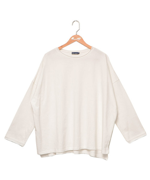 MinoriTY（マイノリティ）の「メンズビッグシルエットミニ裏毛トレーナー（スウェット・メンズ・ブラック/オフホワイト/ピンク/杢グレー・M/L）」の8枚目の写真