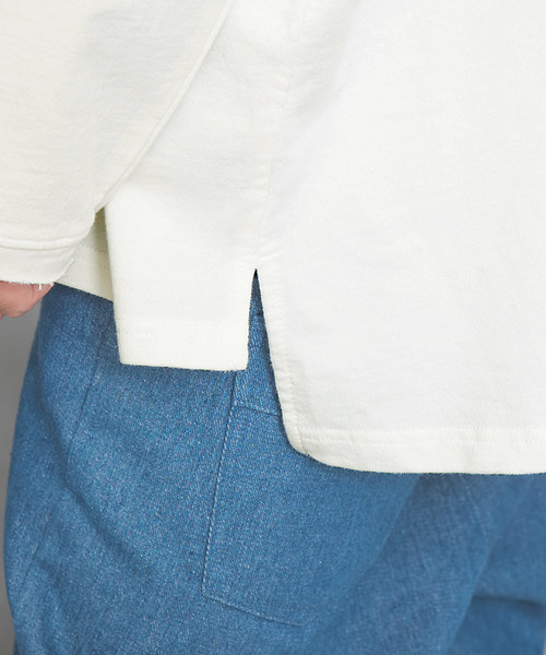 MinoriTY（マイノリティ）の「メンズビッグシルエットミニ裏毛トレーナー（スウェット・メンズ・ブラック/オフホワイト/ピンク/杢グレー・M/L）」の14枚目の写真