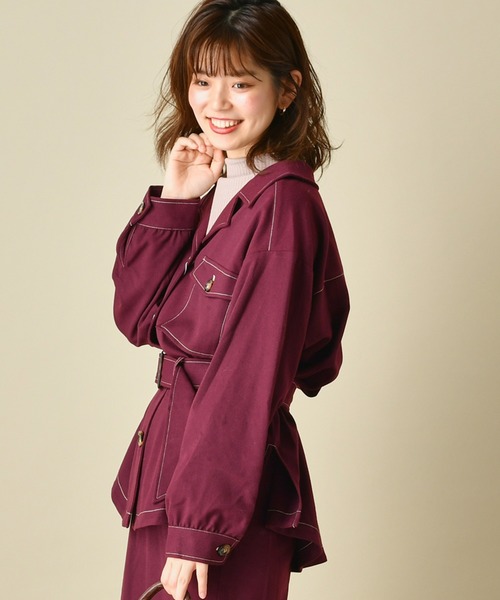 natural couture(ナチュラルクチュール)の「プチボトルネックリブT(Tシャツ/カットソー・レディース・ブラック/キャメル/ピンクベージュ/ライトベージュ・FREE)」の18枚目の写真