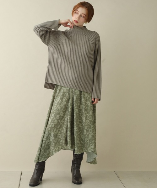 one after another NICE CLAUP（ワンアフターアナザーナイスクラップ）の「セットアップワンピース（ワンピース・レディース・オフホワイト/ライトグレー/カーキ/ラベンダー・FREE）」の3枚目の写真