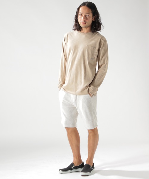 BAYFLOW（ベイフロー）の「コットンリネンパイルショートパンツ（その他パンツ・メンズ・オフホワイト/ベージュ/ネイビー/ライトブルー・SMALL/MEDIUM/LARGE）」の14枚目の写真