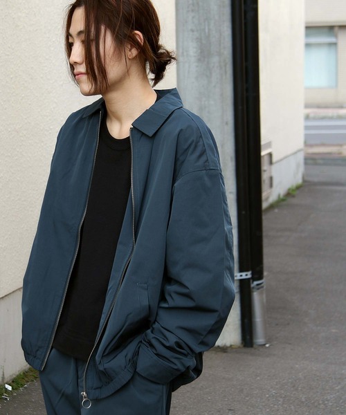 ZIP FIVE(ジップファイブ)の「【ZIP FIVE】T/Cキャンバス ライトスイングトップブルゾン/シャツジャケット(ブルゾン・メンズ・ブラウン/ベージュ系/ブラック/グリーン/アイボリー/ネイビー/グレー系/ベージュ/オリーブ・X-LARGE/LARGE/MEDIUM)」の9枚目の写真